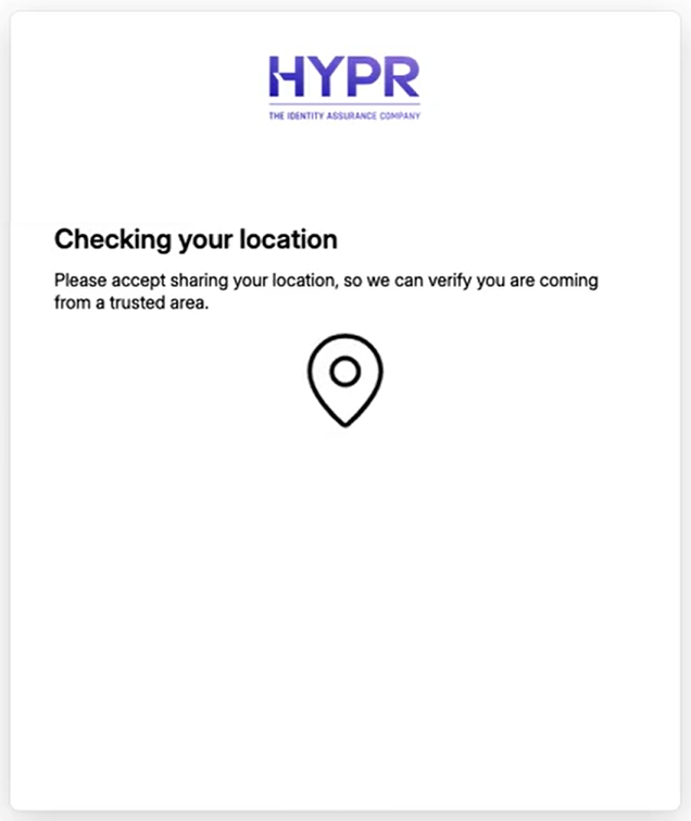 Checking your location screen asking the requester to share their location