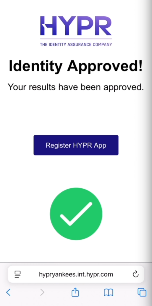 Mobile end-of-flow button