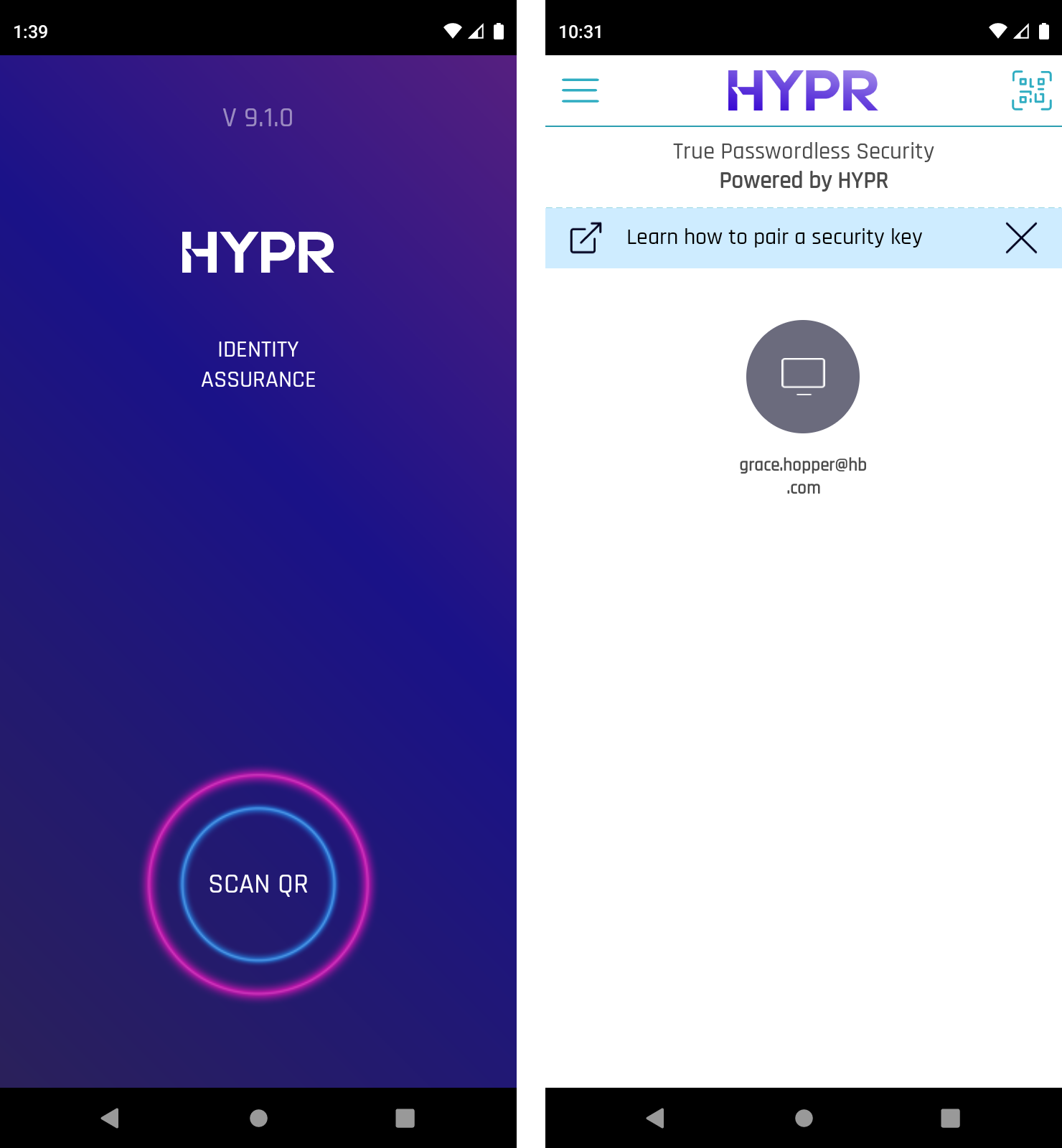 Scan QR in mobile app