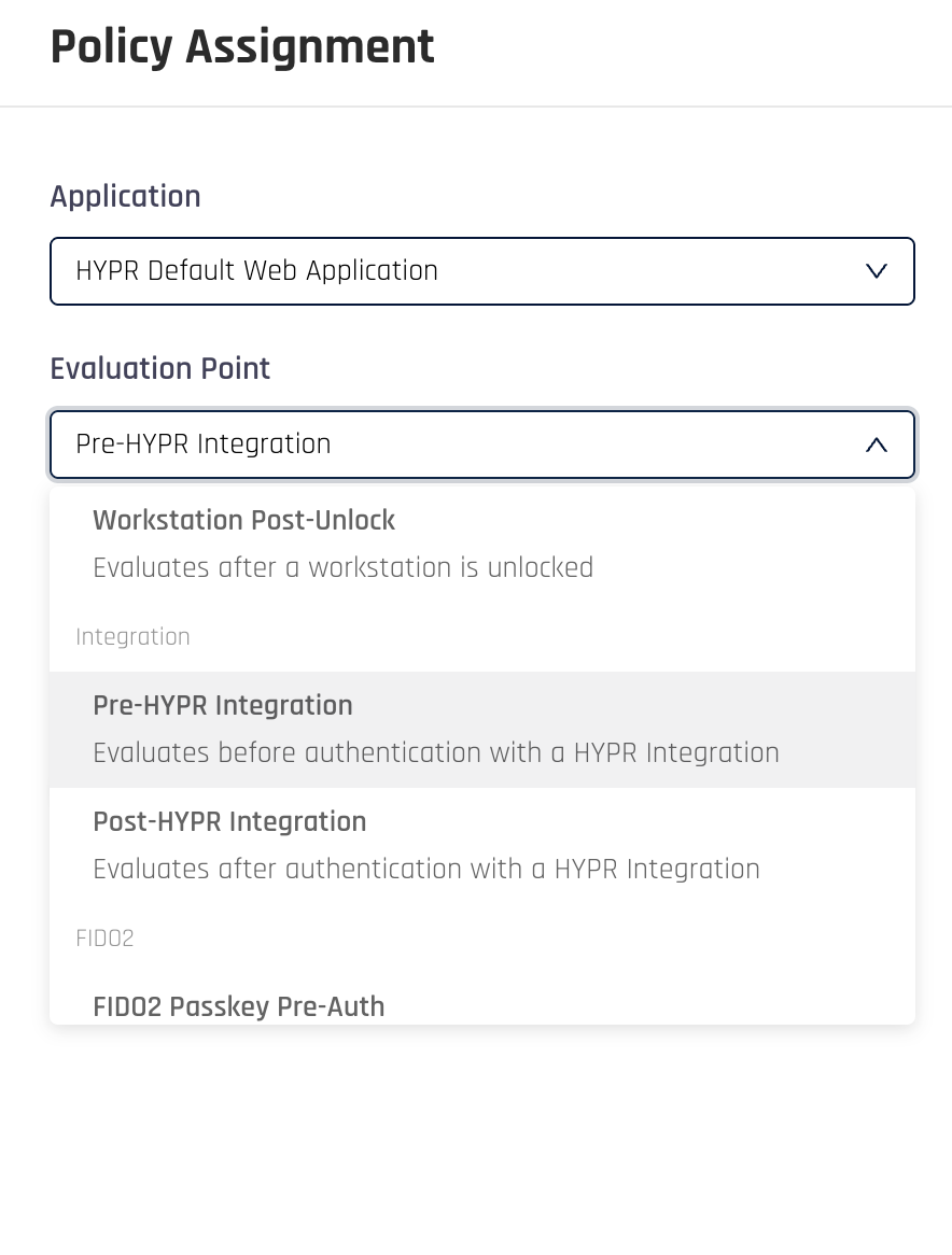 Create policy assignment