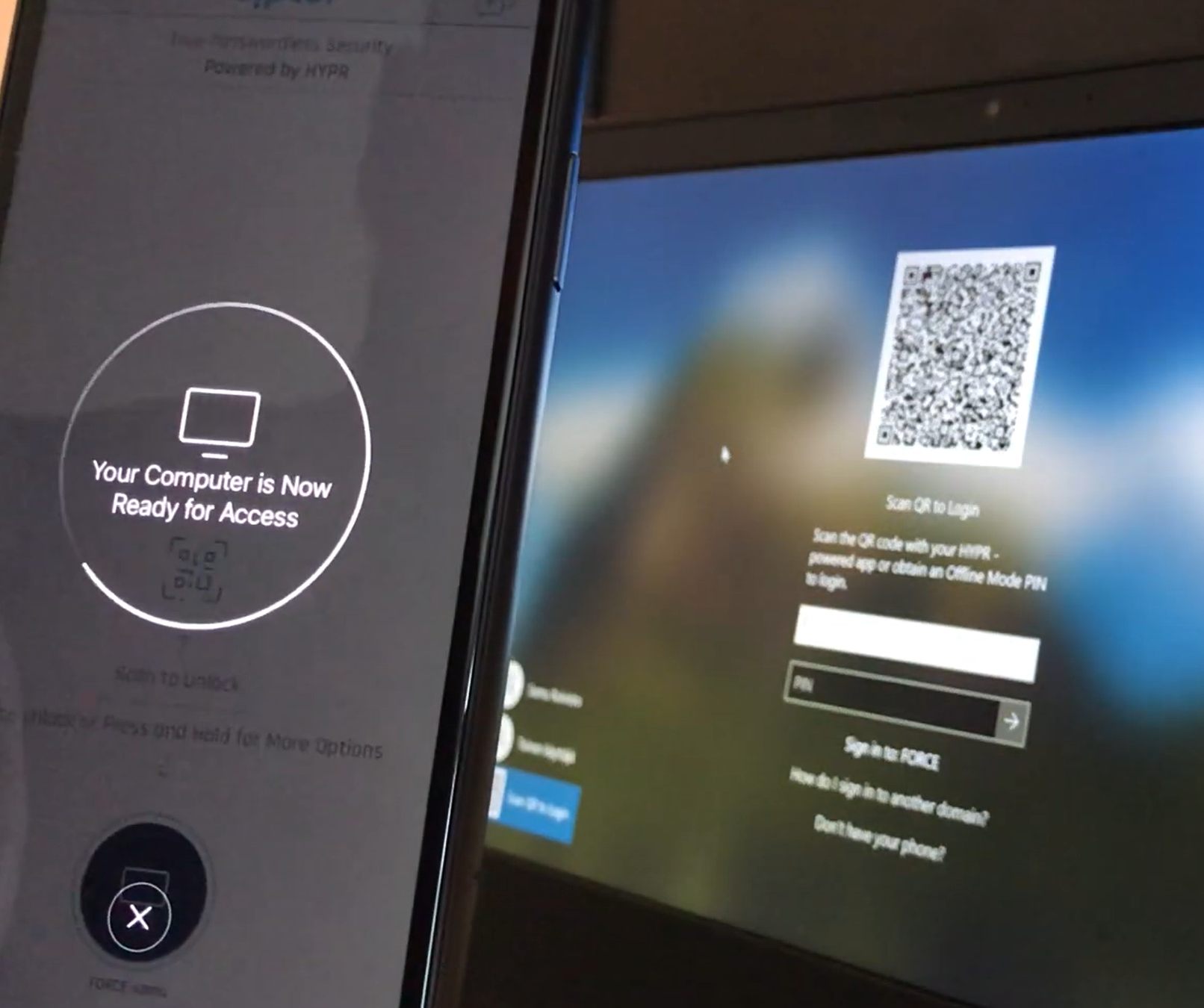 QR login authentication